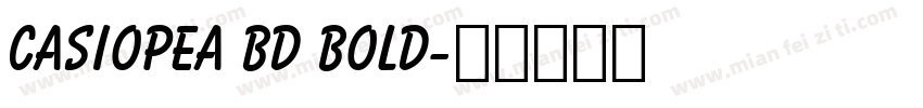 Casiopea Bd Bold字体转换